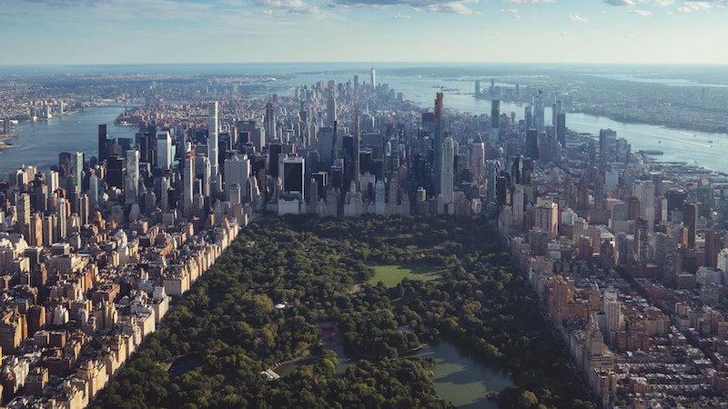 Central Park, New York from above