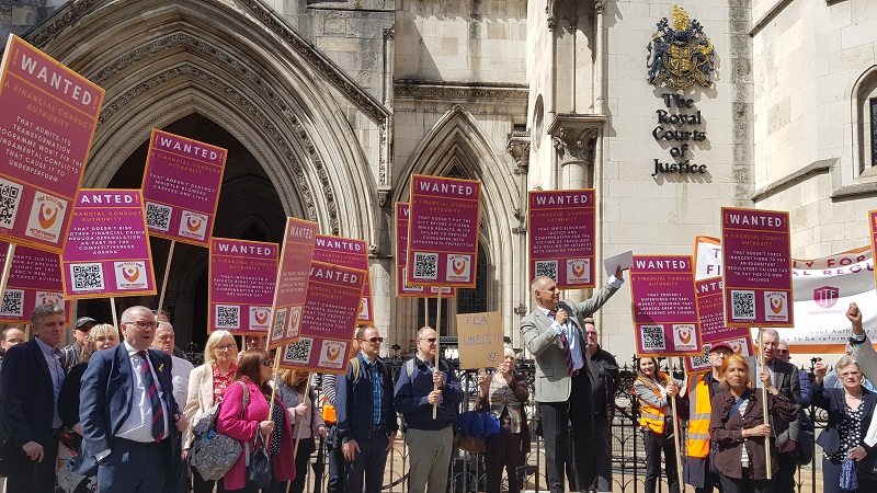 Protestors slam FCA’s ‘chronic and catastrophic’ failings as they march on Parliament