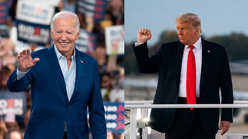 Joe Biden and Donald Trump