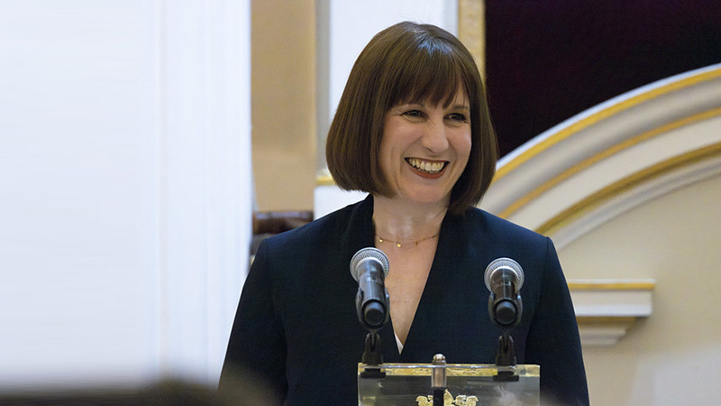 Chancellor Rachel Reeves delivers her speech at the Financial and Professional Services Dinner at Mansion House in the City of London. Picture by Kirsty O'Connor / Treasury